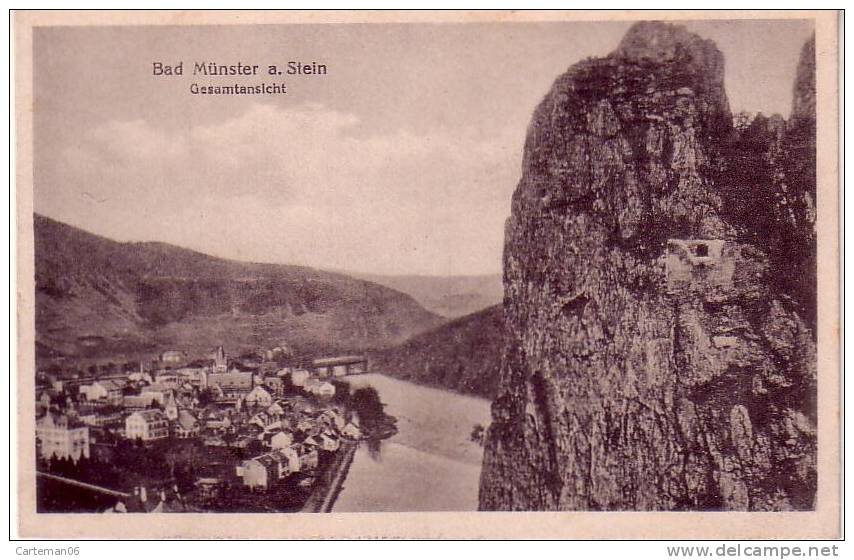 Allemagne - Bad Münster A. Stein - Gesamtansicht - Bad Muenster A. Stein - Ebernburg