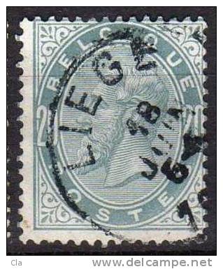 39 Obl Liège  Cob 12 - 1883 Leopold II