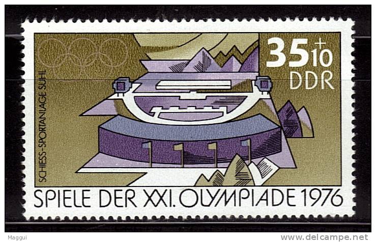 DDR    N°  1807  * *   JO 1976   Tir - Tir (Armes)