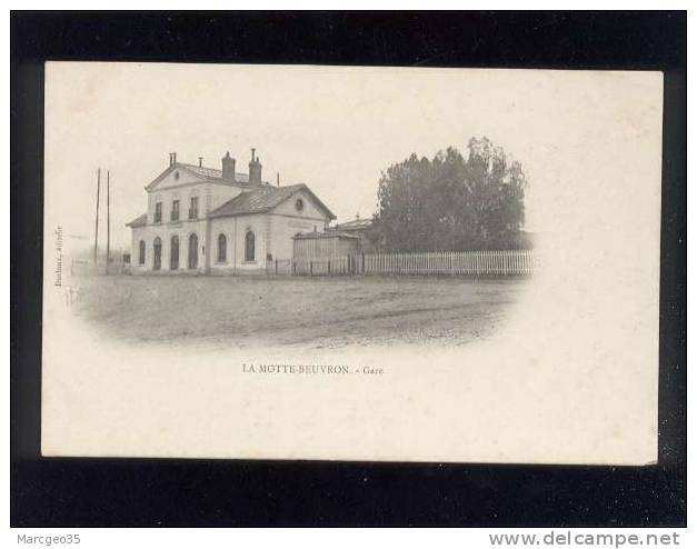 Lamotte Beuvron Gare  édit.ducloux Chemin De Fer    Belle Carte Précurseur - Lamotte Beuvron