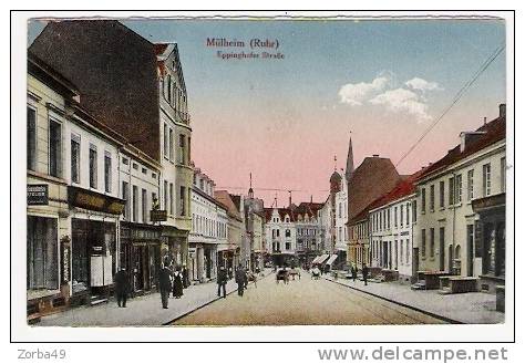 MULHEIM EPPINGHOFER STRASSE  Animée 1926 - Muelheim A. D. Ruhr