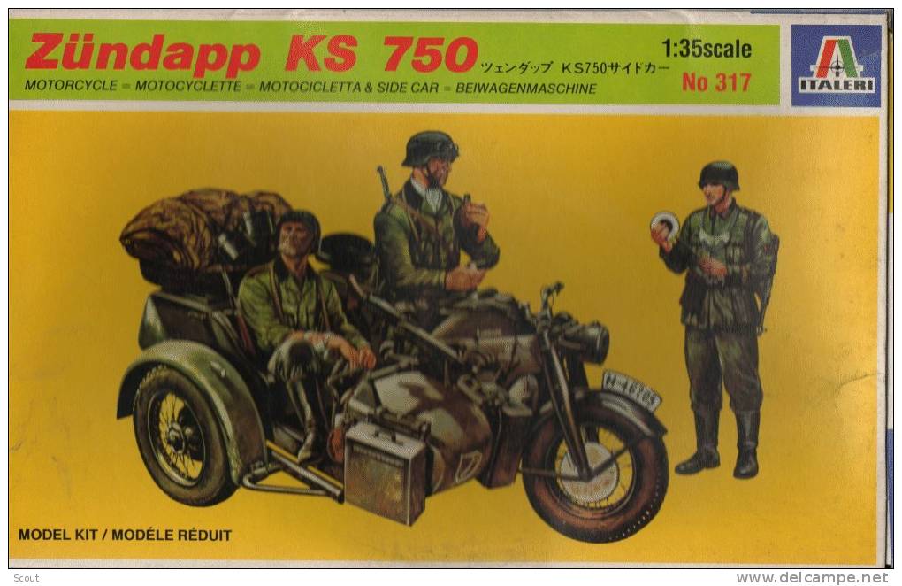 ITALERI ZUNDAPP KS 750 No 317 Scala 1:35 - Military Vehicles