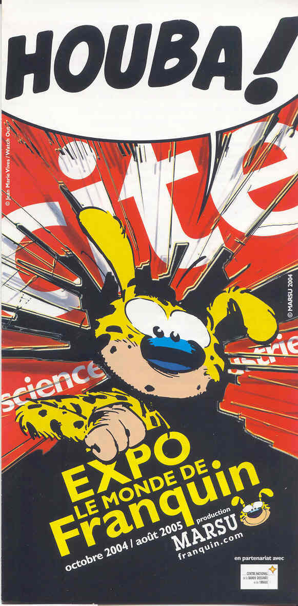 FRANQUIN - Flyer Expo Cités Des Sciences Octobre 2004 - Août 2005 - Marsupilami - Marsu Production - Objets Publicitaires