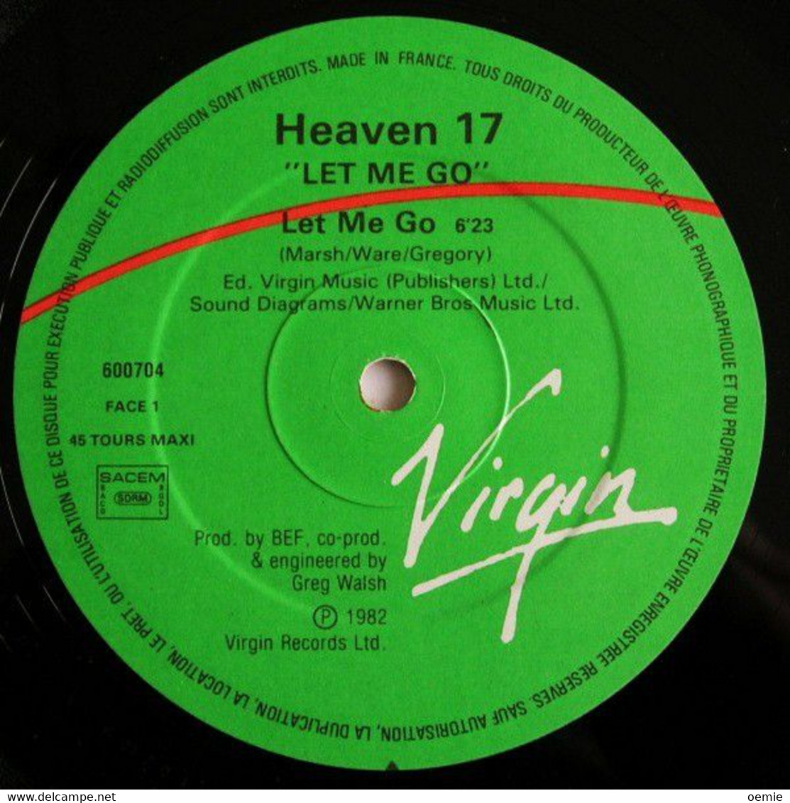 HEAVEN  17  °  LET ME GO - 45 Rpm - Maxi-Single