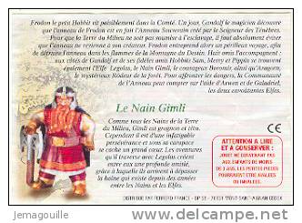 KINDER - LE SEIGNEUR DES ANNEAUX - Le Nain Gimli - Figurine Avec Bpz - Notices