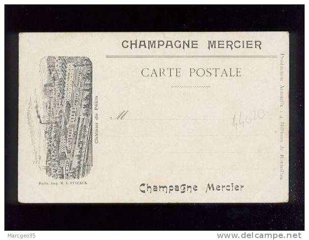 Collection Champagne Mercier Ay Vue Générale Prise Dans Les Vignes Au Dos Chateau De Pékin   Belle Carte Précurseur - Ay En Champagne