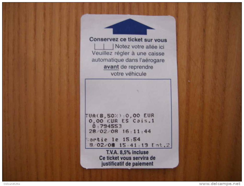 Carte De Parking Magnétique Aéroport International De Martinique - Aimé Césaire Type 1 - Parkeerkaarten