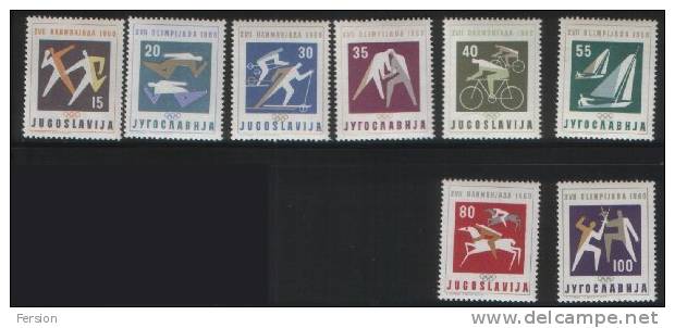 Yugoslavia - 1960 - Summer Olympics Rome Roma - Mi. 909-916 - Estate 1960: Roma