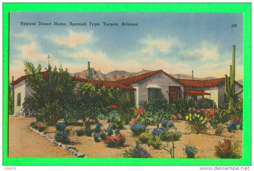 TUCSON, AZ - TYPICAL DESERT HOME, SPANISH TYPE - - Tucson