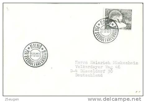 SWEDEN 1975 EUROPALIA POSTMARK - Cartas & Documentos