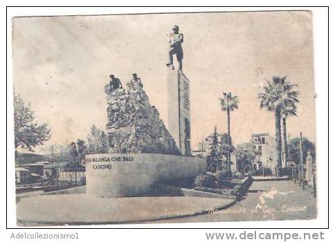 26321)cartolina Illustratoria Piazza Armerina - Monumento Al Gen. Cascino - Enna