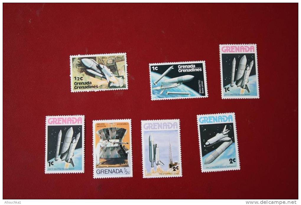 GRENADA GRENADINES   7 TIMBRES EN NEUF ** THEME ESPACE MOON SATELITTE COSMOS NAVETTE SPATIALE ASTRONAUTE SPACE SHUTTLE - Collections