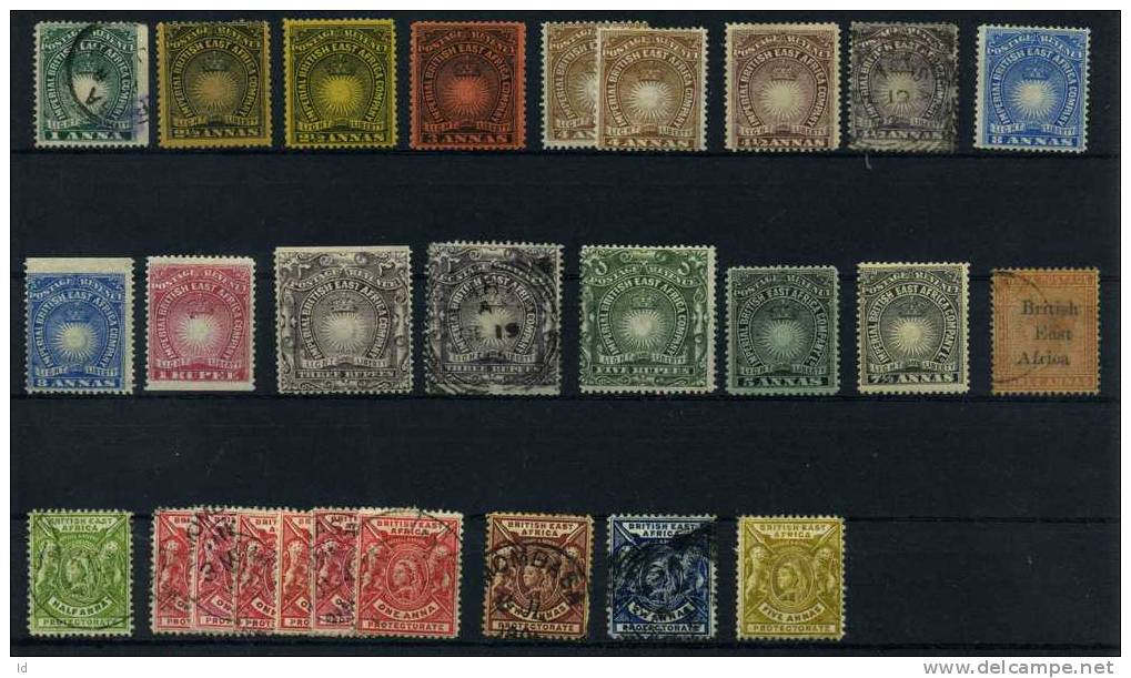 IMPERIAL BRITISH EAST AFRICA  - BRITISH EMPIRE -  OLD INTERESTING LITTLE LOT 2 SCANS - British East Africa