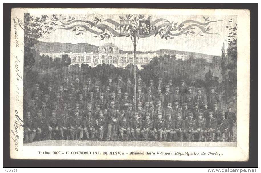 1902 CONCORSO MUSICALE DI TORINO. BANDA"GARDE REPUBLICAINE DE PARIS" - Musik