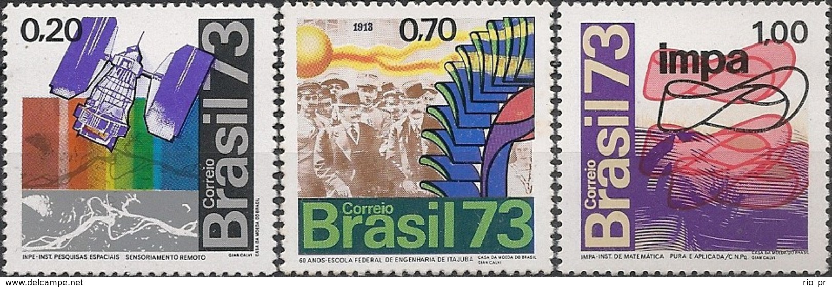 BRAZIL - COMPLETE SET SCIENCES 1973 - MNH - Other & Unclassified