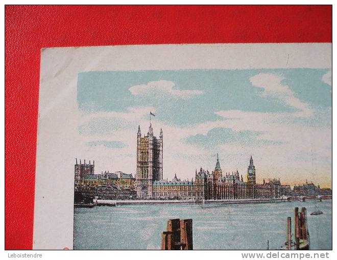 CPA -ANGLETERRE -LONDON -RIVER THAMES SHOWING HOUSES OF PARLIAMENT & ST.THOMAS HOSPITAL - - River Thames