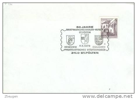 AUSTRIA  1970  EUROPALIA   POSTMARK - Brieven En Documenten