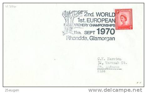 GREAT BRITAIN  1970 EUROPALIA   POSTMARK - Marcofilie