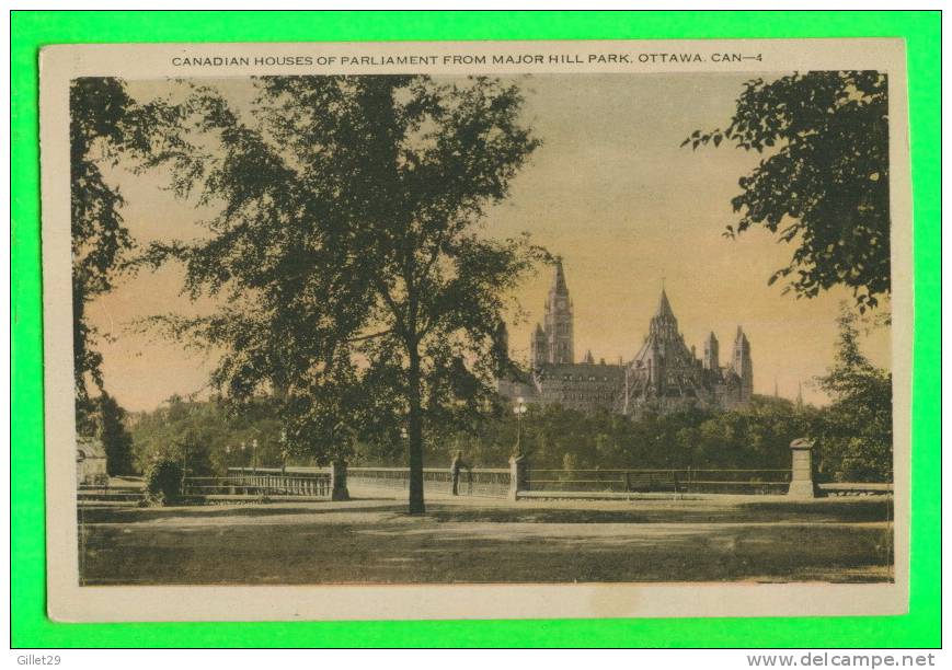 OTTAWA, ONTARIO - CANADIAN HOUSES OF PARLIAMENT FROM MAJOR HILL PARK - ANIMATED - WRITTEN - - Ottawa