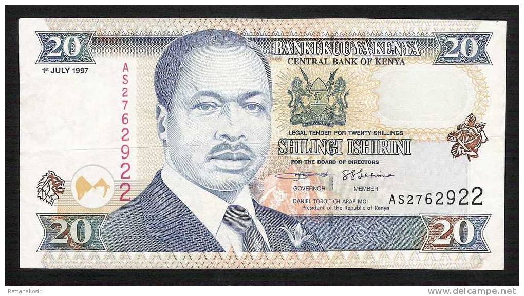 KENYA   P35b   20   SHILLINGS   1997    XF     NO P.h. - Kenya