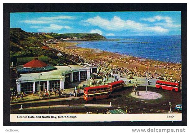 4 Postcards Scarborough Yorkshire - Corner Cafe - Scalby Mills - North Bay - Cars Buses  - Ref 452 - Scarborough