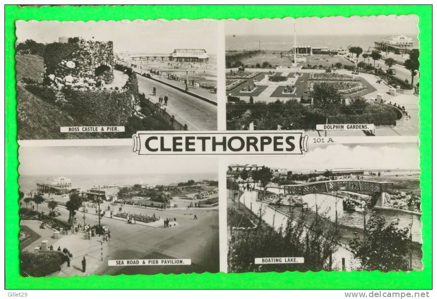 CLEETHORPES, UK - 4 MULTIVUES - CARD TRAVEL IN 1962 - BAMFORTH & CO LTD - - Andere & Zonder Classificatie