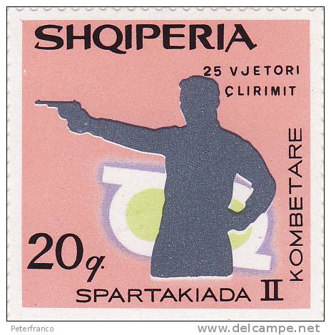 Albania - II° Spartakiade - Tir (Armes)