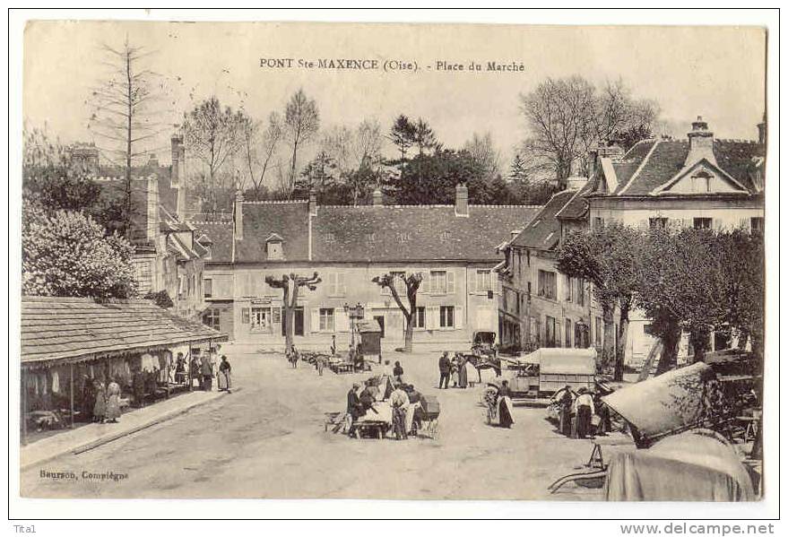 10780 - Pont De Maxence - Place Du Marché - Pont Sainte Maxence