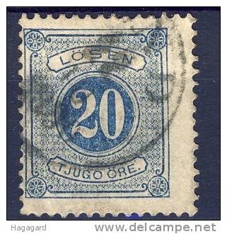 #Sweden 1877-91. Michel 6B. Cancelled (o) - Taxe