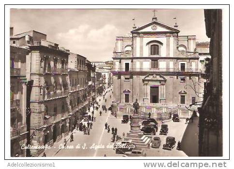 31321)cartolina Illustratoria Caltanissetta - Chiesa Di S. Agata Del Collegio - Caltanissetta