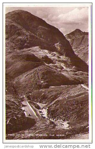 PASS Of GLEN COE Nearing The Gorge - Real Photo PCd.- Argyllshire - SCOTLAND - Argyllshire