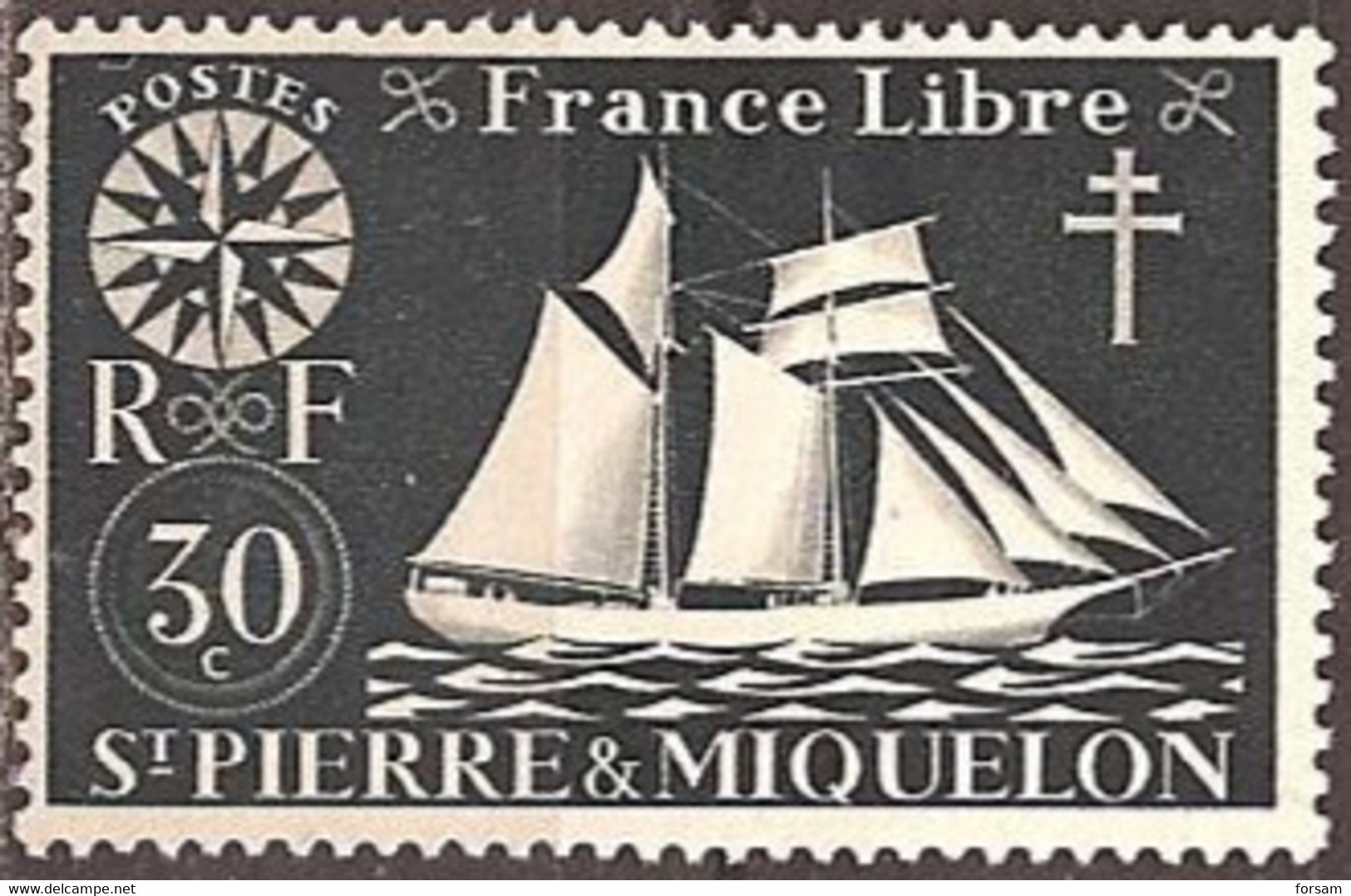 SAINT-PIERRE & MIQUELON..1942..Michel # 302...MLH. - Neufs