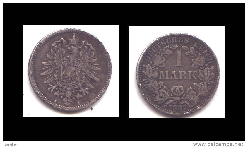 1 MARK 1887 A ( ARGENT) - 1 Mark