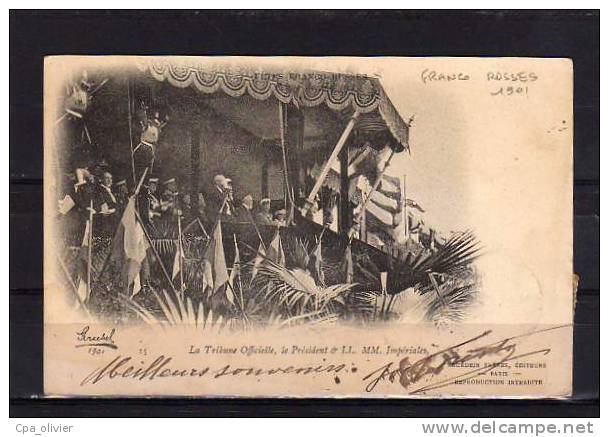 51 BETHENY Fetes Franco Russes 1901, Tribune Officielle, Président République, Empereur Tsar Nicolas II, Ed ND 15, 1901 - Bétheny