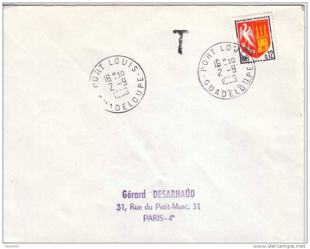 GUADELOUPE-PORT LOUIS 2-9-1966 - Autres & Non Classés