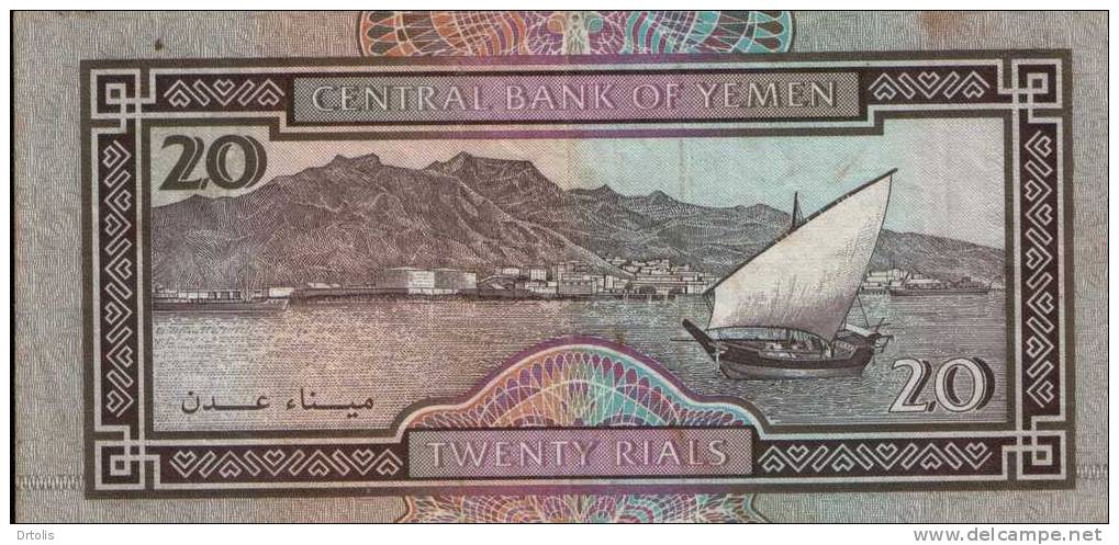 YEMEN / 20 RIALS / XF USED / 2 SCANS . - Yemen