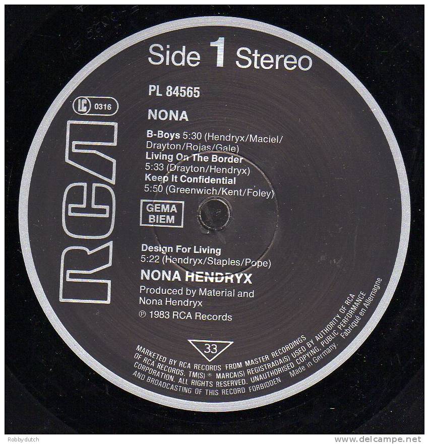 * LP *  NONA HENDRYX - NONA - Soul - R&B