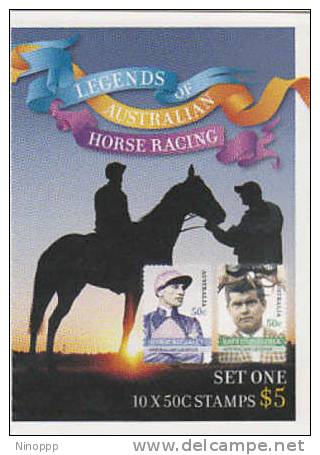 Australia-2007 Legends Of Australian Horse Racing Bklt Set One - Markenheftchen