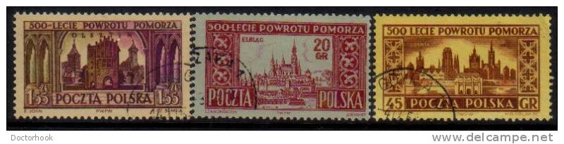 POLAND   Scott #  639-43  VF USED - Gebruikt