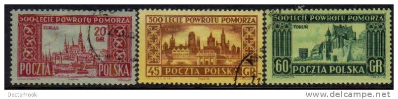 POLAND   Scott #  639-43  VF USED - Gebruikt