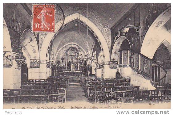 VAL D OISE.MONTLIGNON.INTERIEUR DE L EGLISE - Montlignon