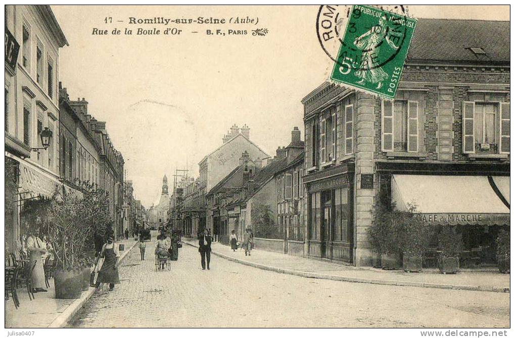 ROMILLY SUR SEINE (10) Rue De La Boule D'Or Commerce Animation - Romilly-sur-Seine