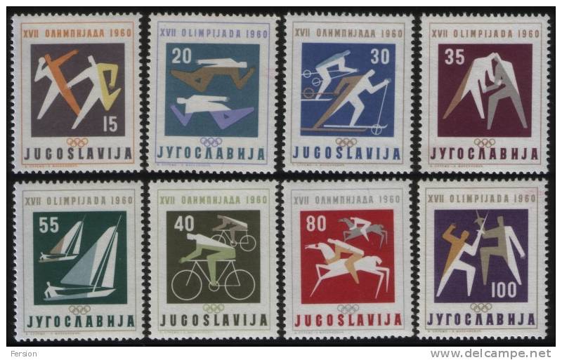 1960 - Summer Olympics Rome - Roma - Yugoslavia - Mi. 909-919 - MNH - Estate 1960: Roma