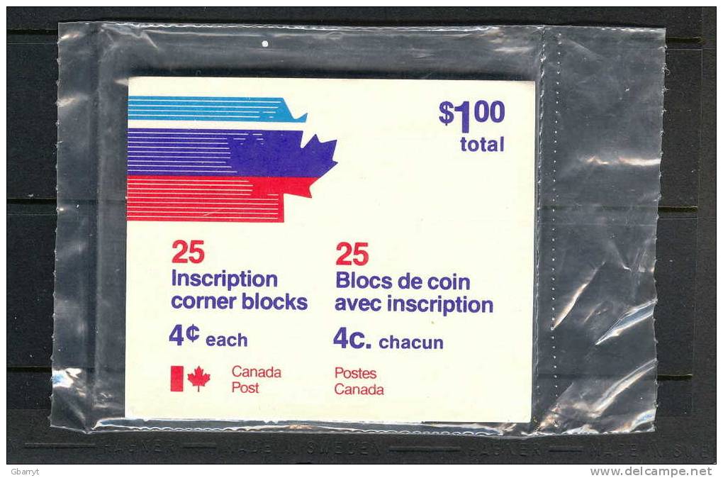 Canada Unitrade # J28ii MNH VF Original Postally Sealed Package Of 25 LR Corner Blocks................dr2 - Port Dû (Taxe)