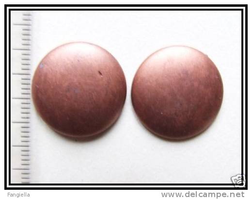 1 Cabochon Cuivré Mat Env. 20mm - Perles