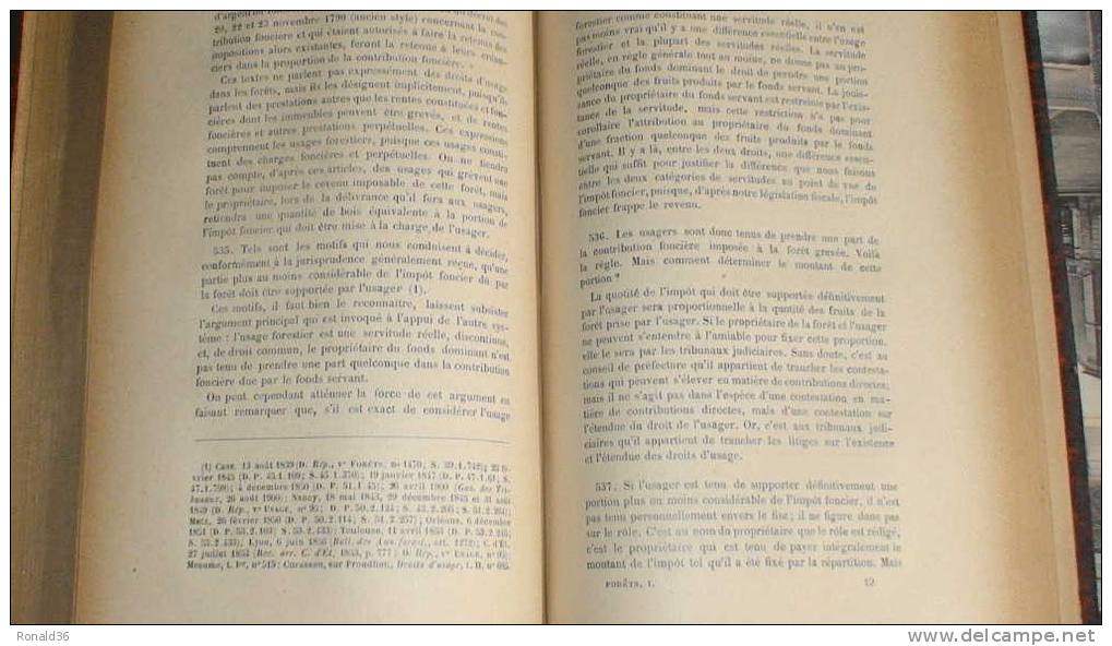 livre  droit FORESTIER : garde législation forestière  par Henry MICHEL et Eugène LELONG Angers ( forêt , garde nature )