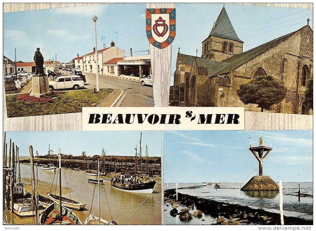 BEAUVOIR SUR MER....PLACE ST PHILIBERT..L'EGLISE..PORT DE L'EPOIDS..PASSAGE DU GOIS - Beauvoir Sur Mer