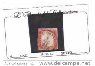 27457)francobollo Antichi Stati Sardegna - 40c - Usato - Cat. N°16f - Sardinien