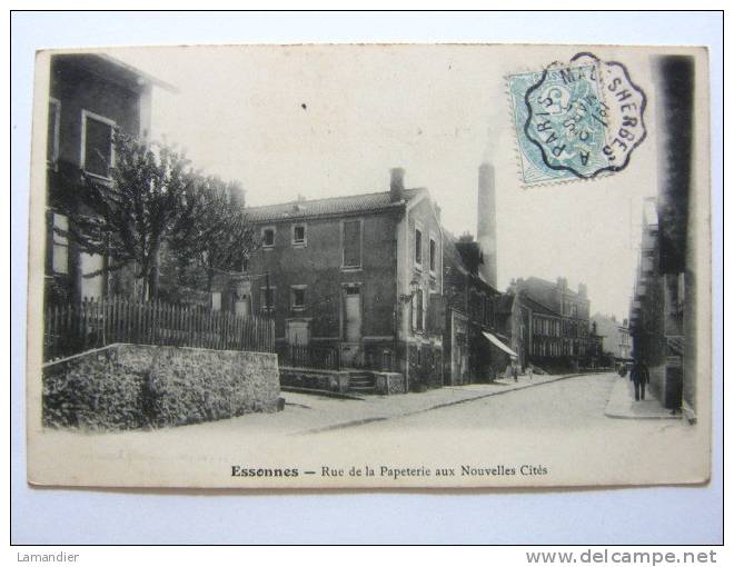 CPA - 91 - ESSONNES - Rue De La Papeterie Aux Nouvelles Cités - 1905 - Essonnes