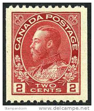 Canada 132 SUPERB Mint Hinged 2c George V Coil From 1915 - Coil Stamps